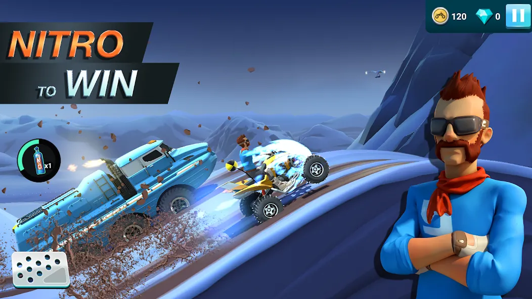 MMX Hill Dash 2 – Offroad Truc [MOD: безлимитные деньги и топливо] (Бесплатно / APK) — скриншот 3
