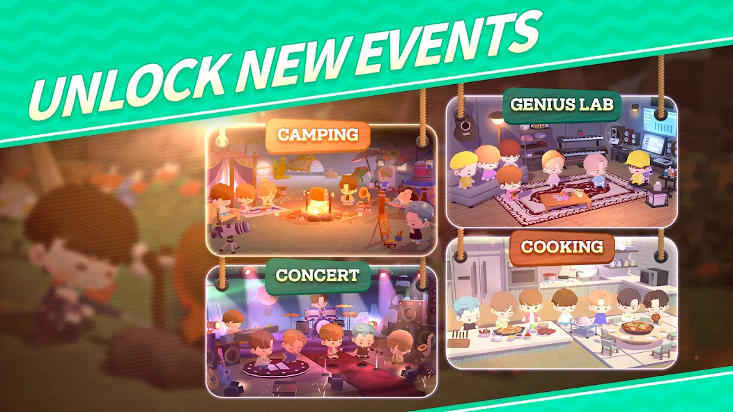 BTS Island: In the SEOM Puzzle [MOD: безлимитные ресурсы и открыты все уровни] (Бесплатно / APK) — скриншот 2
