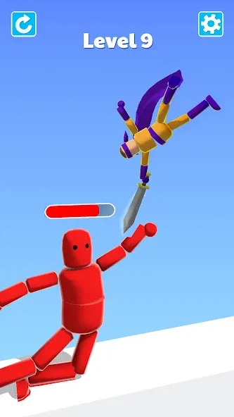 Ragdoll ninja: Imposter hero [MOD: безлимитные деньги и все уровни] последняя версия — скриншот 1