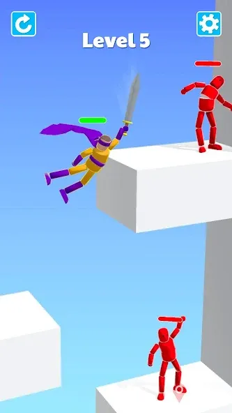 Ragdoll ninja: Imposter hero [MOD: безлимитные деньги и все уровни] последняя версия — скриншот 2