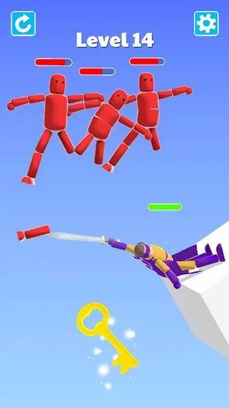 Ragdoll ninja: Imposter hero [MOD: безлимитные деньги и все уровни] последняя версия — скриншот 3