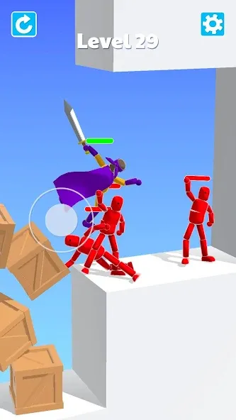 Ragdoll ninja: Imposter hero [MOD: безлимитные деньги и все уровни] последняя версия — скриншот 5