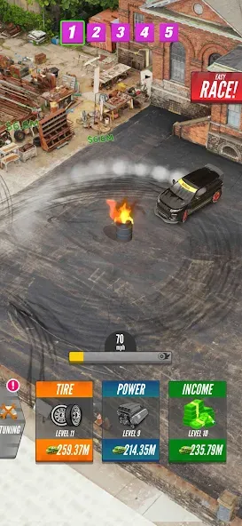 Скачать Drift 2 Drag [MOD: безлимитные деньги и топливо] — скриншот 4