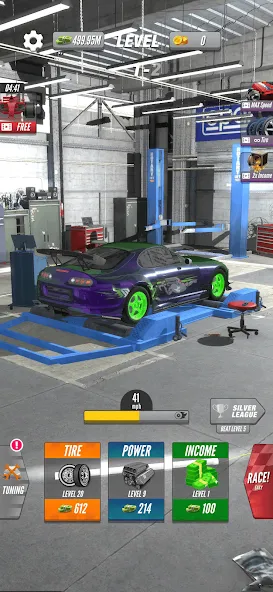 Dyno 2 Race - Car Tuning [MOD: безлимитные деньги и улучшенный тюнинг] — Скачать бесплатно (APK) — скриншот 2