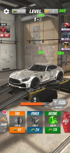 Dyno 2 Race - Car Tuning [MOD: безлимитные деньги и улучшенный тюнинг] — Скачать бесплатно (APK) — скриншот 3