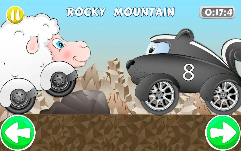 Взломанная Racing car game for kids [MOD: без рекламы и все машины открыты] на Андроид — скриншот 3