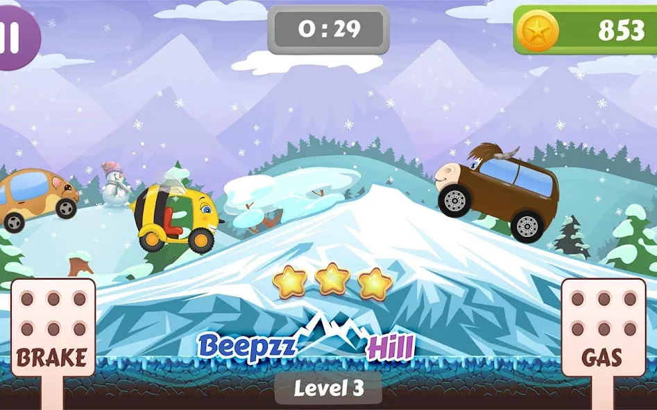 Взломанная Car Racing game for toddlers [MOD: без рекламы и все машины открыты] на Андроид — скриншот 5