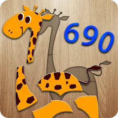 Скачать 690 Puzzles for preschool kids [MOD: открыты все пазлы и уровни] на телефон