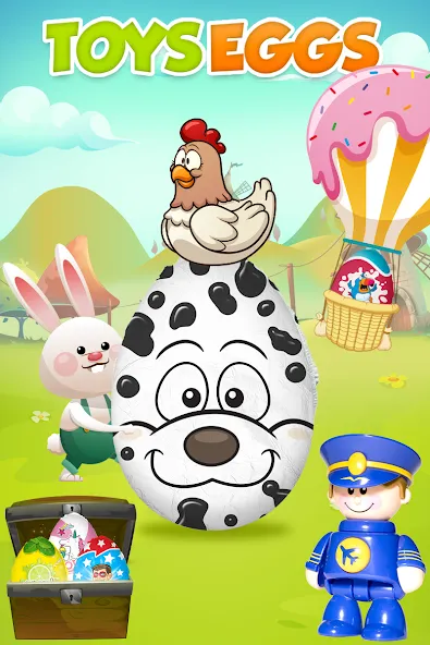 Surprise Eggs - Toddler games [MOD: все яйца открыты и без рекламы] (Бесплатно / APK) — скриншот 1