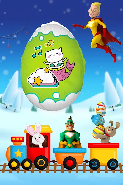 Surprise Eggs - Toddler games [MOD: все яйца открыты и без рекламы] (Бесплатно / APK) — скриншот 4