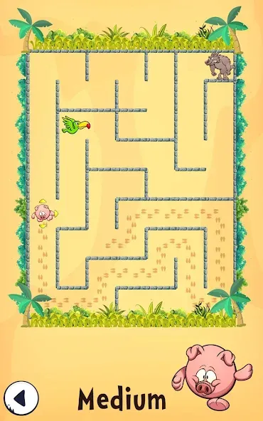Взломанная Maze game - Kids puzzle games [MOD: все лабиринты разблокированы] на Андроид — скриншот 1