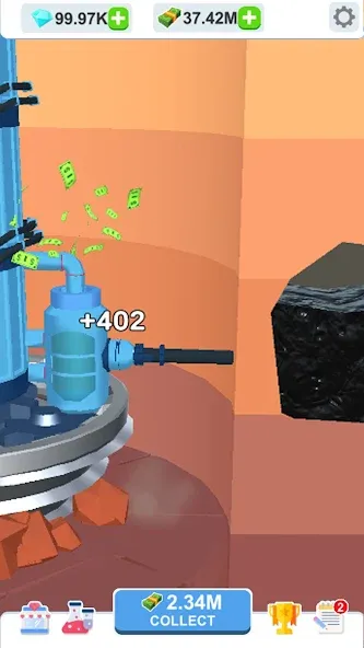 Idle Dig Factory [MOD: безлимитные деньги и ресурсы] на Андроид — скриншот 2
