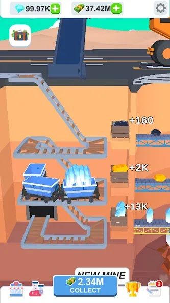Idle Dig Factory [MOD: безлимитные деньги и ресурсы] на Андроид — скриншот 3
