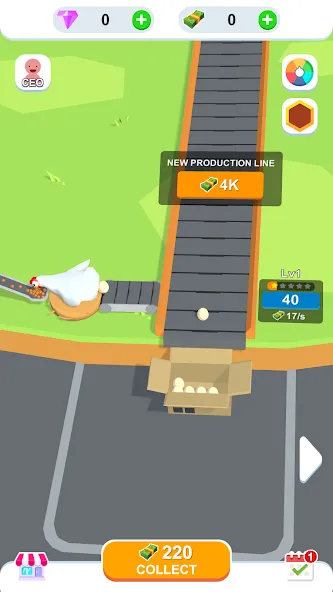 Idle Egg Factory [MOD: безлимитные деньги и ресурсы] на Андроид — скриншот 4