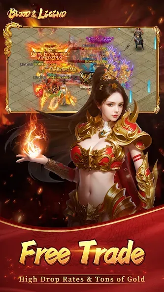 Blood&Legend:Dragon King idle [MOD: много денег и усиленные герои] (Бесплатно / APK) — скриншот 2