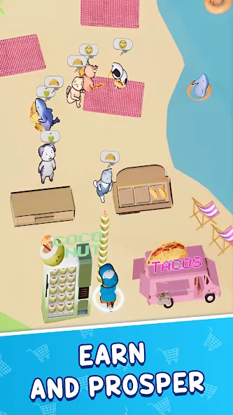 Скачать Animal Mart: Tycoon Games [MOD: безлимитные деньги и товары] на телефон — скриншот 4