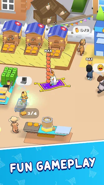 Скачать Animal Mart: Tycoon Games [MOD: безлимитные деньги и товары] на телефон — скриншот 5