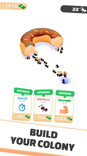 Idle Ants - Simulator Game [MOD: безлимитные деньги и ускоренная добыча] — Скачать бесплатно (APK) — скриншот 1