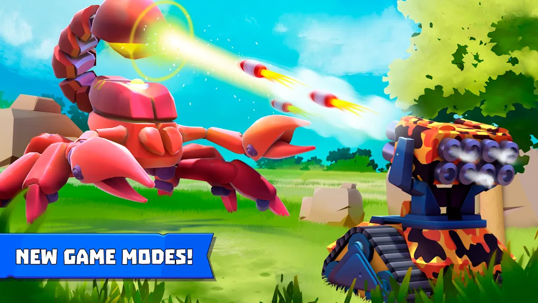 Tanks a Lot - 3v3 Battle Arena [MOD: безлимитные деньги и всё открыто] — Скачать бесплатно (APK) — скриншот 1