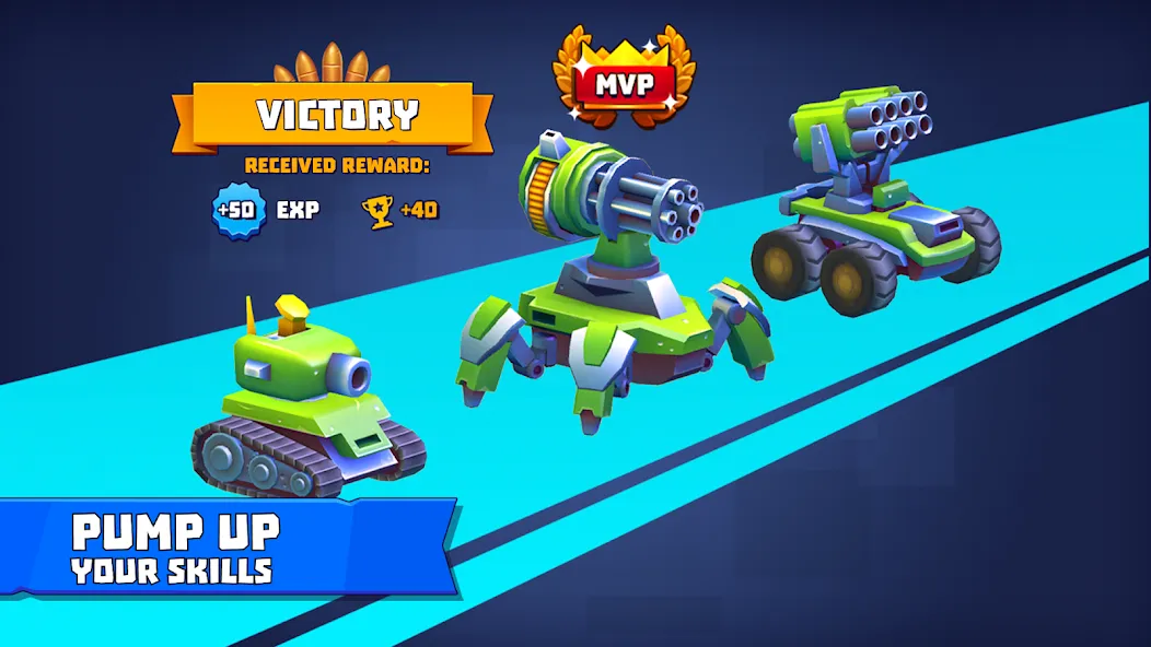 Tanks a Lot - 3v3 Battle Arena [MOD: безлимитные деньги и всё открыто] — Скачать бесплатно (APK) — скриншот 5