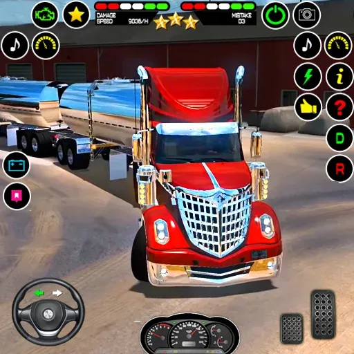US Truck Driving Cargo Game 3D [MOD: безлимитные деньги и топливо] последняя версия — скриншот 1