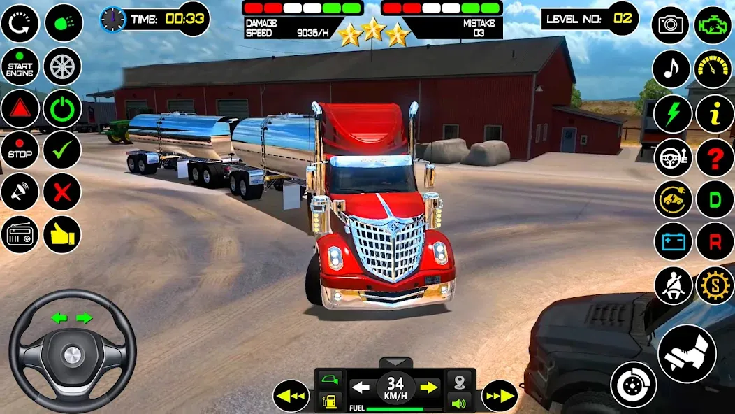 US Truck Driving Cargo Game 3D [MOD: безлимитные деньги и топливо] последняя версия — скриншот 2