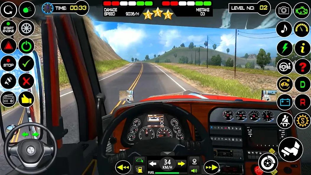 US Truck Driving Cargo Game 3D [MOD: безлимитные деньги и топливо] последняя версия — скриншот 4
