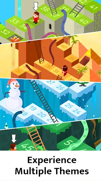 Snakes and Ladders Board Games [MOD: безлимитные ходы и все уровни] последняя версия — скриншот 2