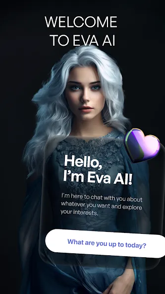 Скачать EVA Character AI & AI Friend [MOD: премиум-функции и безлимитные сообщения] — скриншот 1