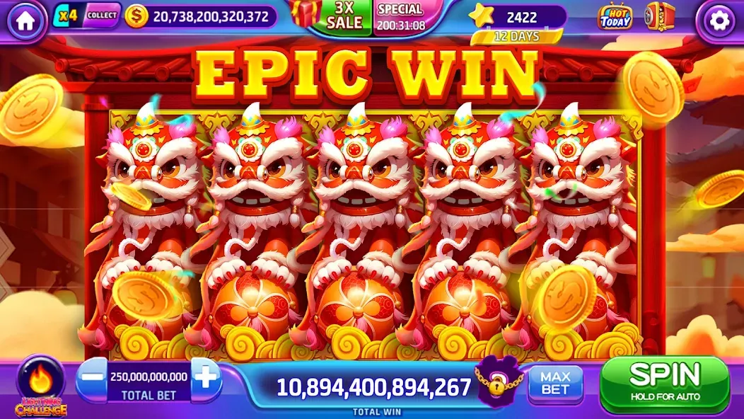 Lava Slots - Casino Games [MOD: безлимитные монеты и все бонусы] (Бесплатно / APK) — скриншот 1