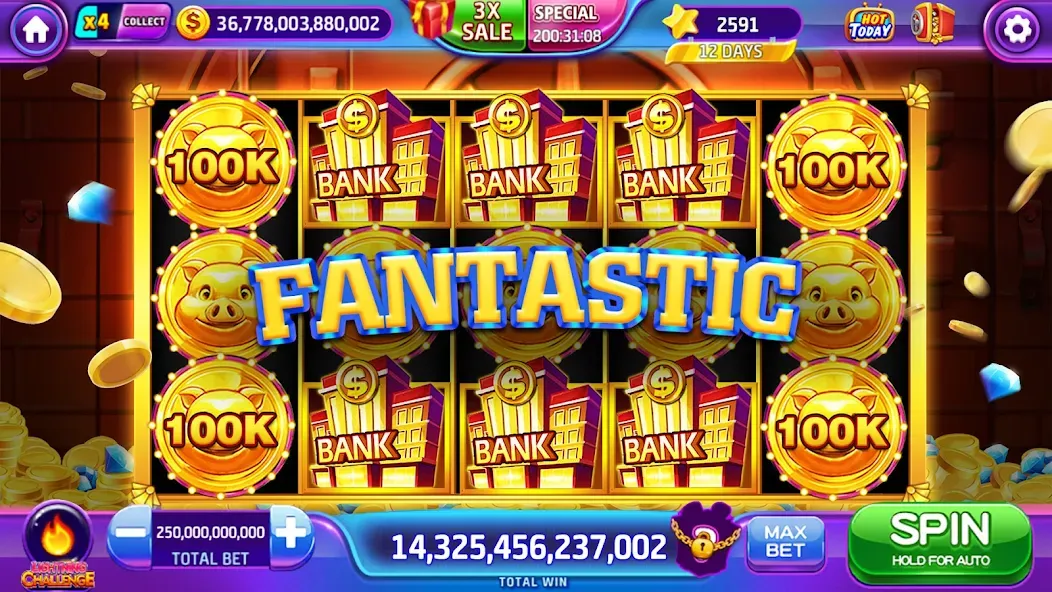 Lava Slots - Casino Games [MOD: безлимитные монеты и все бонусы] (Бесплатно / APK) — скриншот 3