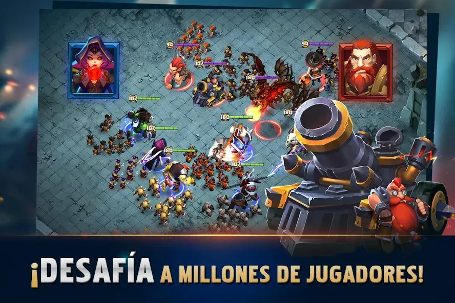 Clash of Lords 2: Español [MOD: безлимитные ресурсы и усиленные герои] (Бесплатно / APK) — скриншот 4