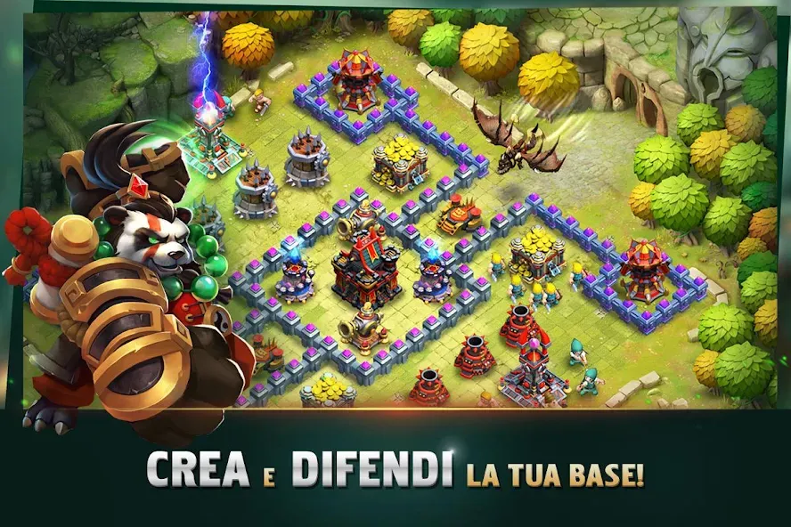 Clash of Lords 2: Italiano [MOD: безлимитные ресурсы и усиленные герои] на Андроид — скриншот 1