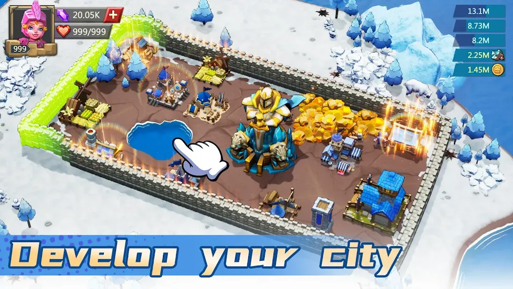 Lords Mobile: Kingdom Wars [MOD: безлимитные ресурсы и мощная армия] на Андроид — скриншот 4