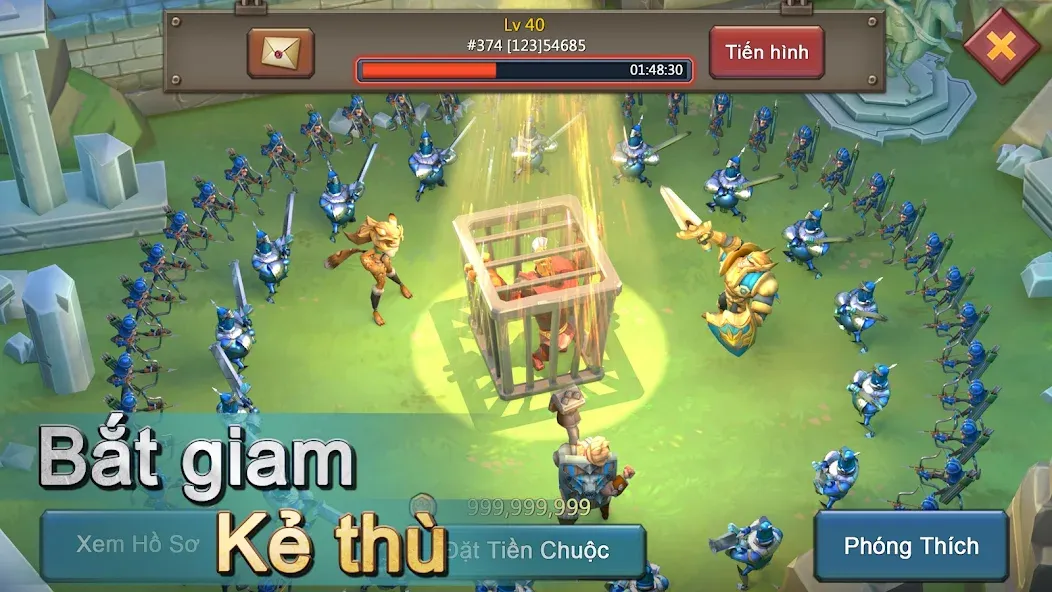 Скачать взлом Lords Mobile - Gamota [MOD: безлимитные ресурсы и ускоренное строительство] — скриншот 3