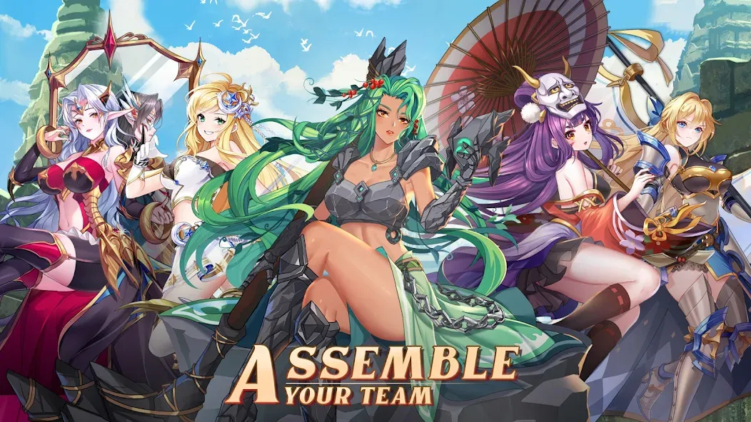 Mythic Heroes: Idle RPG [MOD: безлимитные ресурсы и быстрая прокачка] (Бесплатно / APK) — скриншот 2