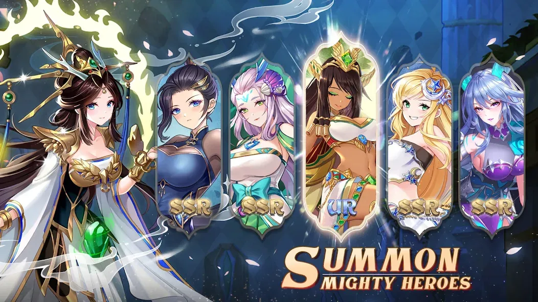 Mythic Heroes: Idle RPG [MOD: безлимитные ресурсы и быстрая прокачка] (Бесплатно / APK) — скриншот 3