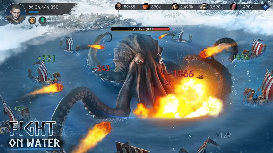 Viking Rise: Valhalla [MOD: безлимитные ресурсы и ускоренное строительство] — Скачать бесплатно (APK) — скриншот 4