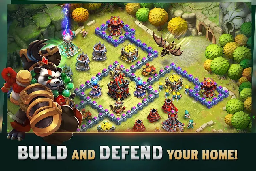 Clash of Lords: Guild Castle [MOD: безлимитные ресурсы и алмазы] последняя версия — скриншот 1