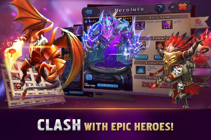 Clash of Lords: Guild Castle [MOD: безлимитные ресурсы и алмазы] последняя версия — скриншот 4