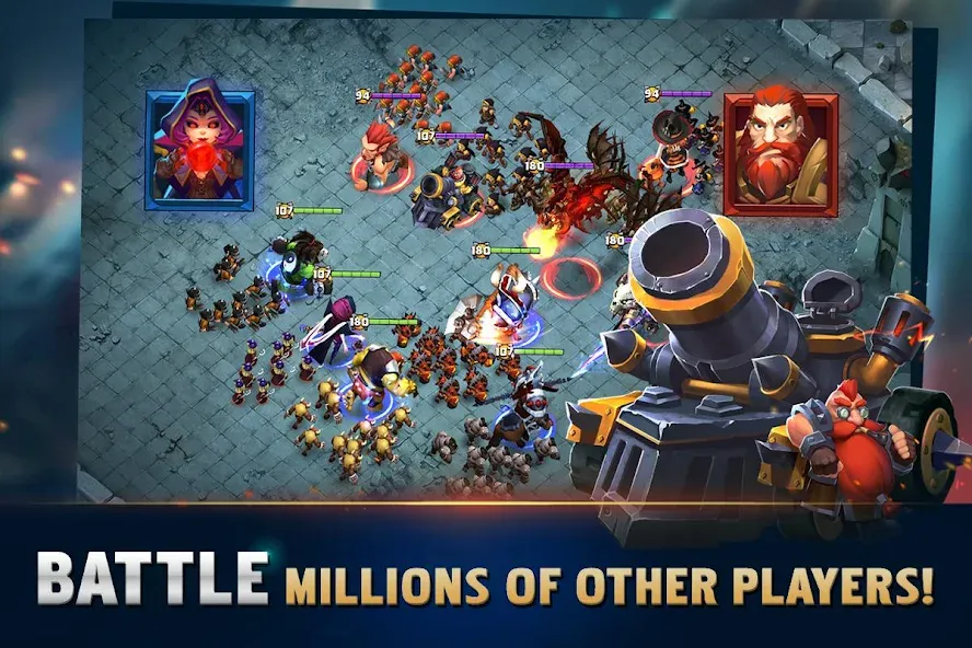 Clash of Lords: Guild Castle [MOD: безлимитные ресурсы и алмазы] последняя версия — скриншот 5