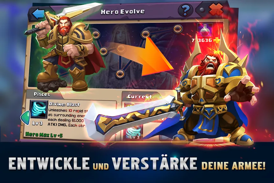 Clash of Lords 2: Ehrenkampf [MOD: безлимитные ресурсы и усиленные герои] последняя версия — скриншот 1