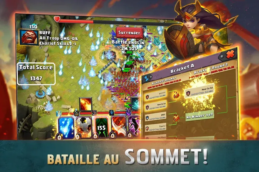 Clash of Lords 2: Clash Divin [MOD: безлимитные ресурсы и усиленные герои] (Бесплатно / APK) — скриншот 2