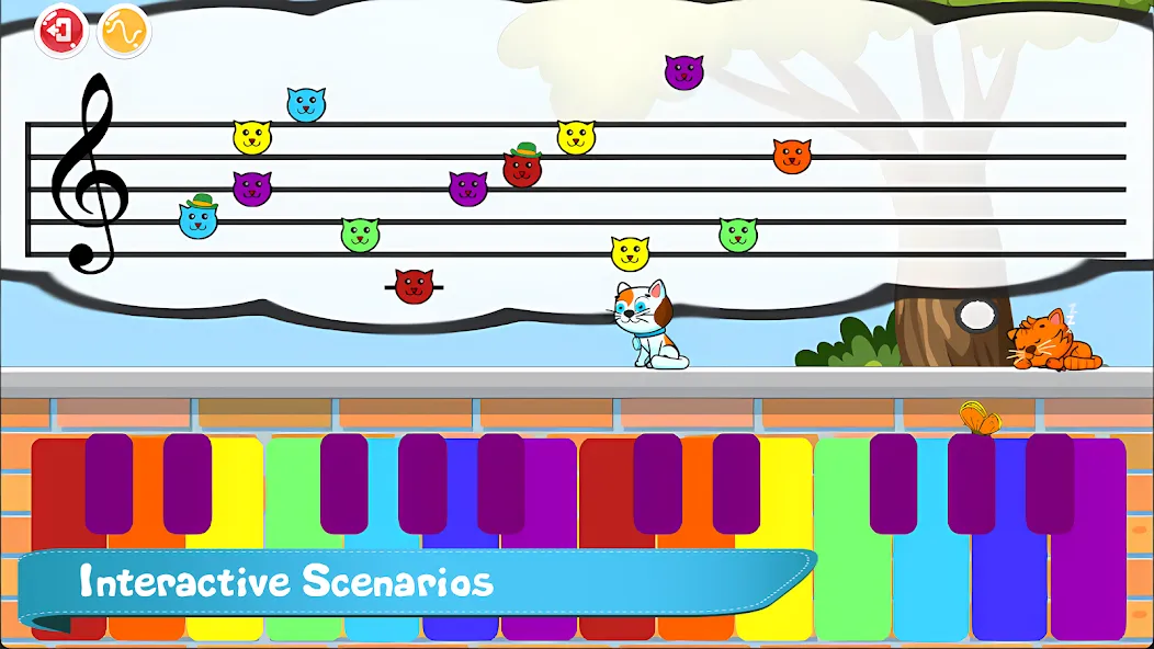 Скачать Cat Piano Meow - Sounds & Game [MOD: разблокированы все звуки и уровни] на телефон — скриншот 4