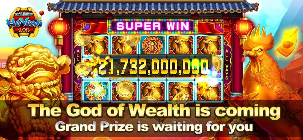 Golden HoYeah- Casino Slots [MOD: безлимитные монеты и бонусы] (Бесплатно / APK) — скриншот 1