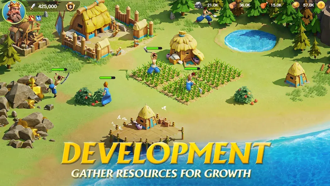 Kingdom Adventure Saga [MOD: безлимитные ресурсы и усиленная армия] на Андроид — скриншот 2