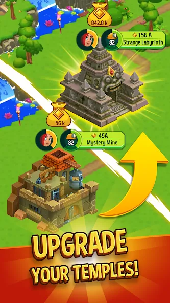 Temple Run: Idle Explorers [MOD: безлимитные деньги и алмазы] (Бесплатно / APK) — скриншот 5