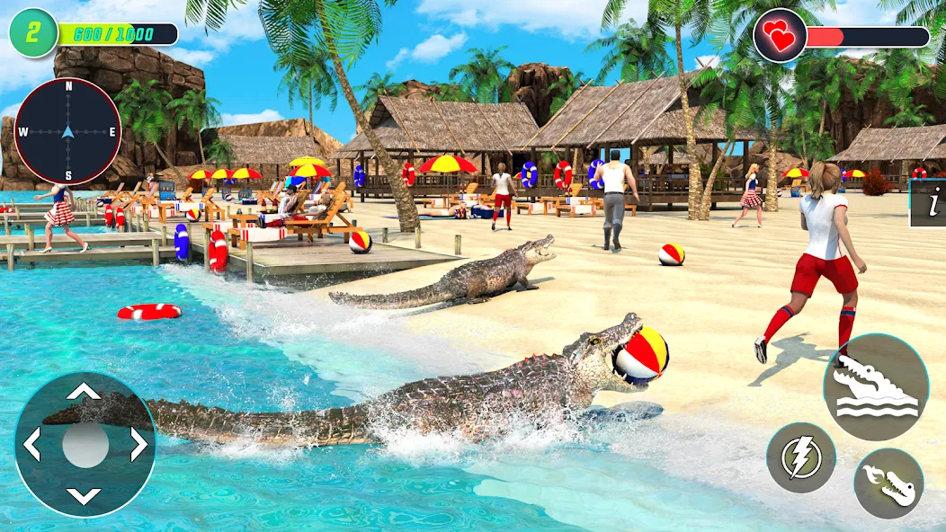 Скачать Crocodile Games: Animal Games [MOD: новые крокодильи приключения без ограничений] на телефон — скриншот 2
