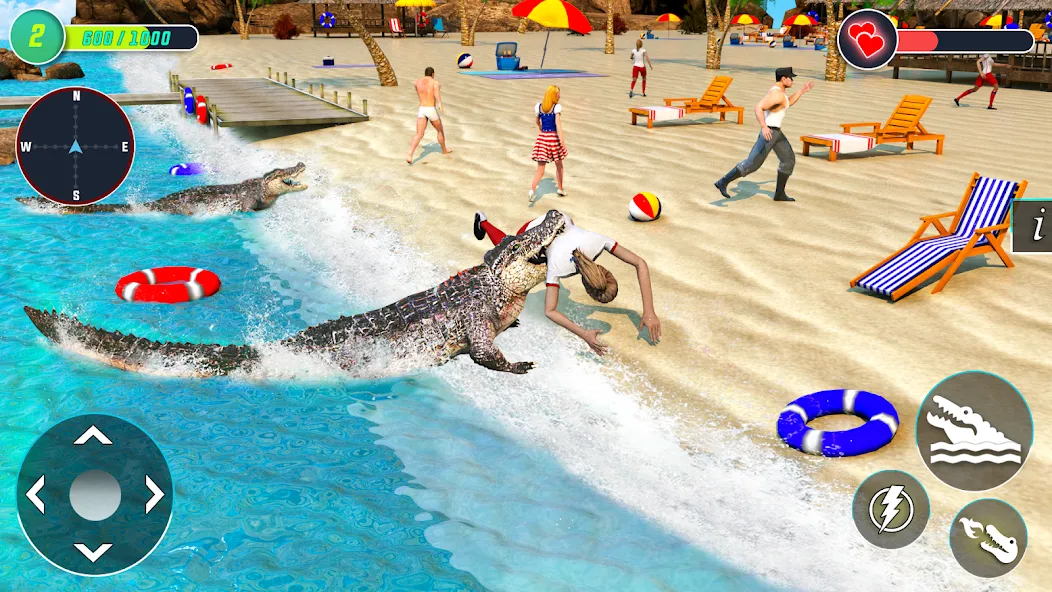 Скачать Crocodile Games: Animal Games [MOD: новые крокодильи приключения без ограничений] на телефон — скриншот 4
