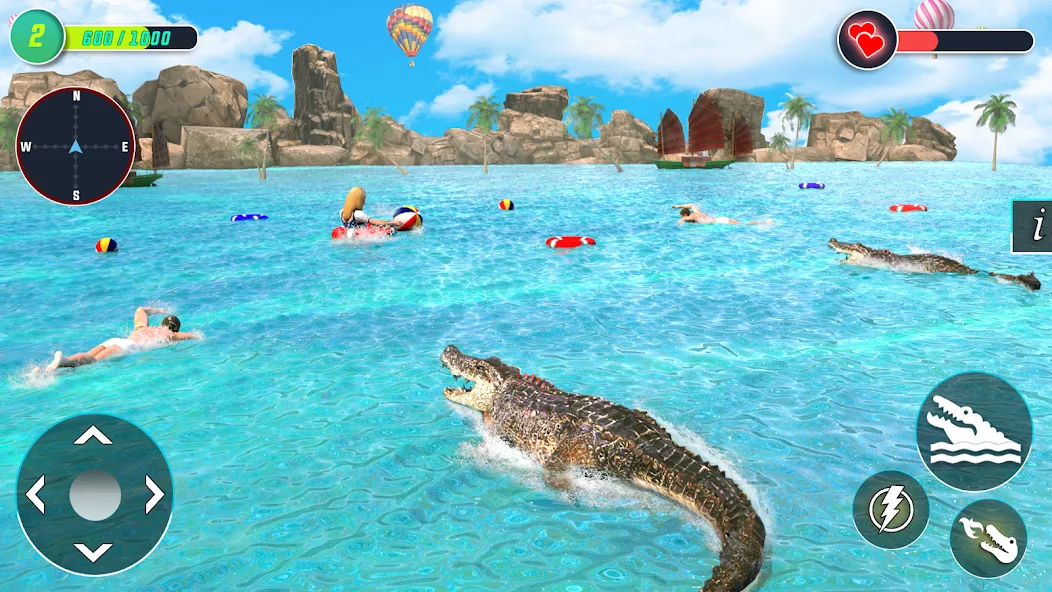 Скачать Crocodile Games: Animal Games [MOD: новые крокодильи приключения без ограничений] на телефон — скриншот 5